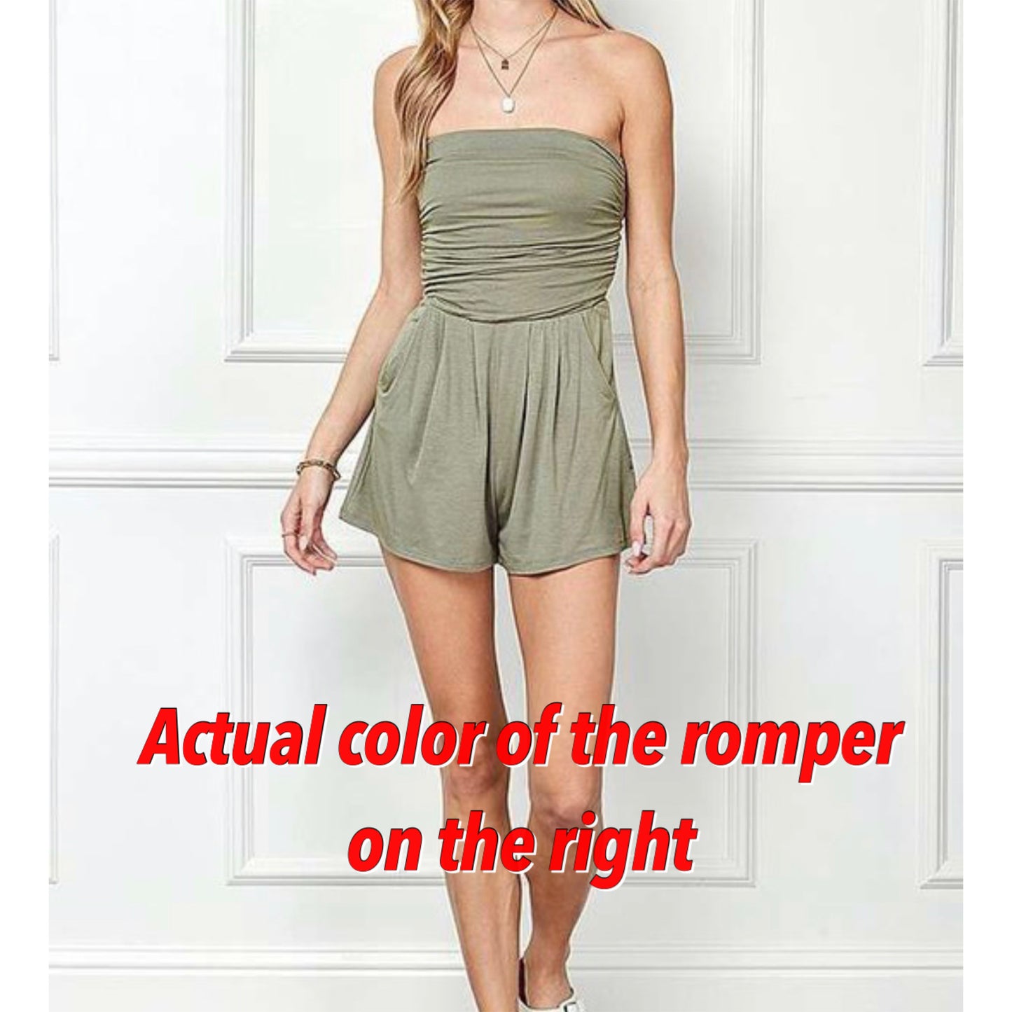 Solid tube romper