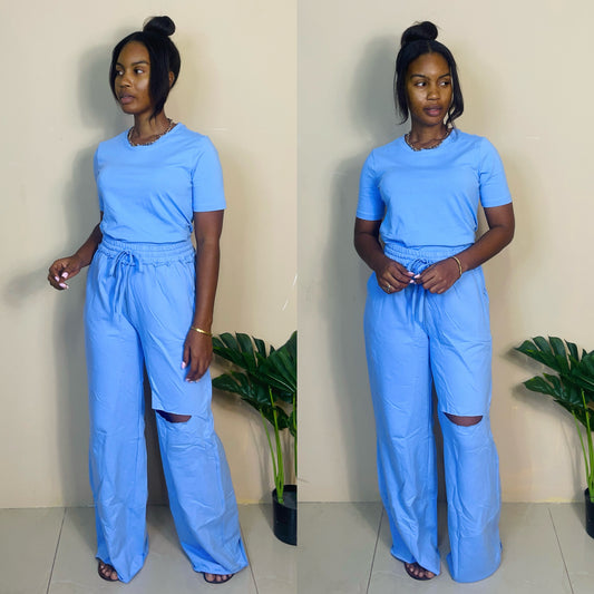 French terry pants set
