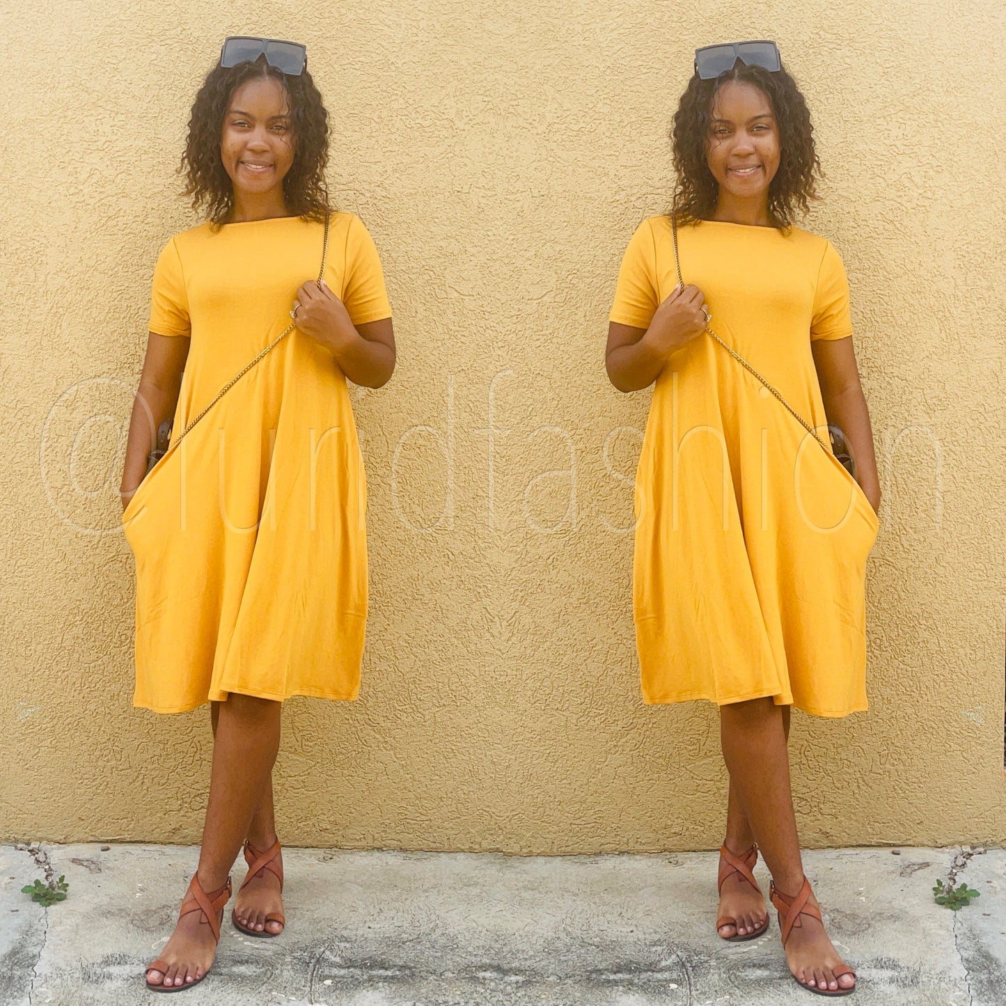 Short Sleeve Flare dress