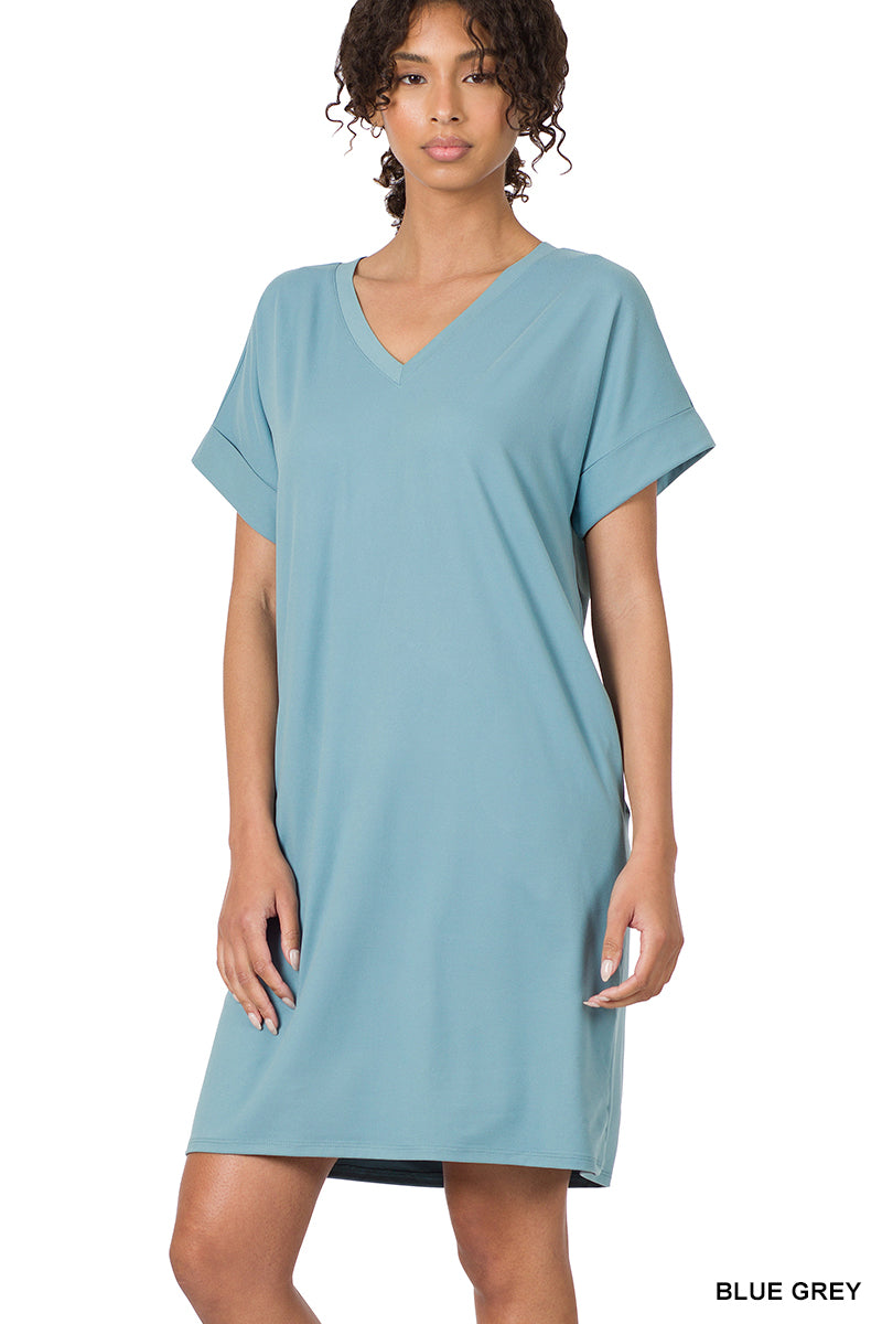 Essential V neck dress